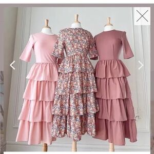 NWT Jessakae Collection Womens Floral Eiffel Tiered Dress